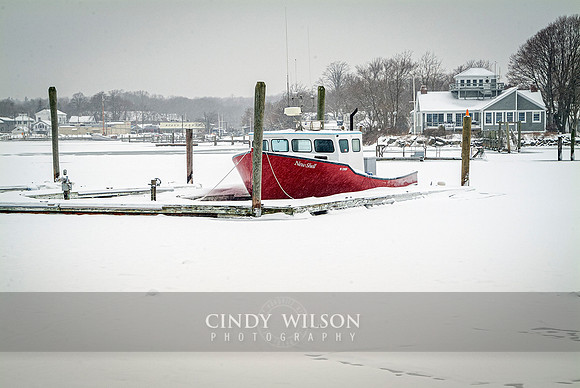 Red Boat in Winter, Wickford