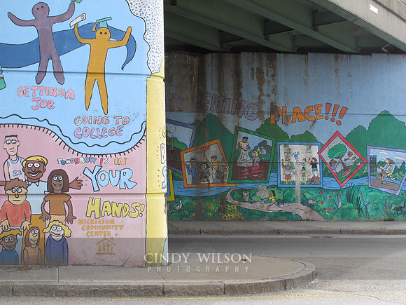 Graffiti under the old I-195 Overpass, Providence