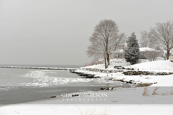 Poplar Point in the Snow, Wickford, RI