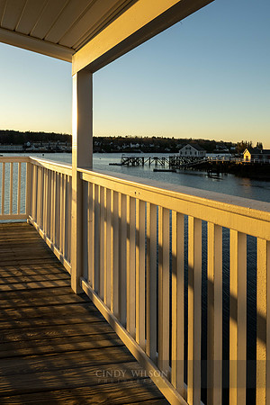 Porch View at Sunrise, Boothbay