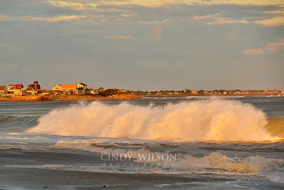 Breaking Waves at Sunset, Carpenter's Beach