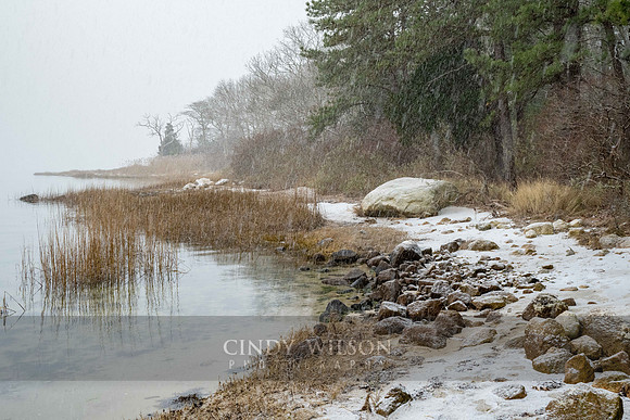 Winter Scene Wareham Beach