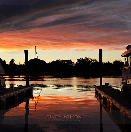 Shipyard View at Sunset, Wickford