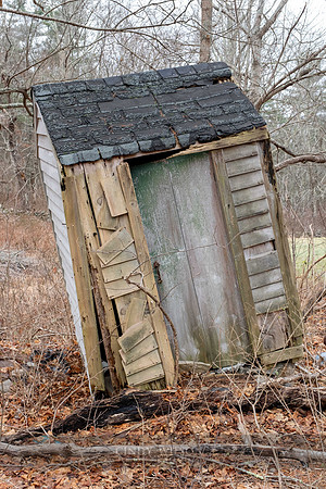 Leaning Outhouse