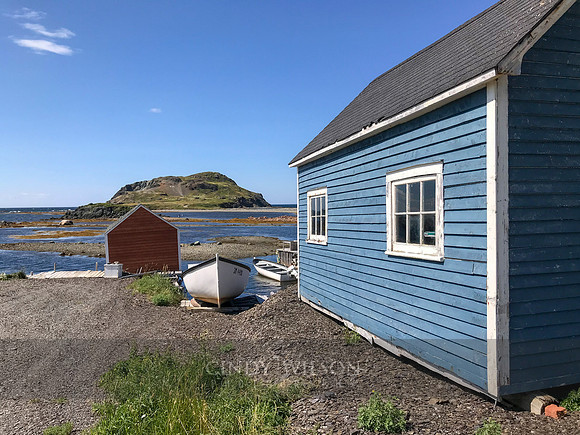 Blue Fishing Stage, Back Harbor, Twillingate, NL