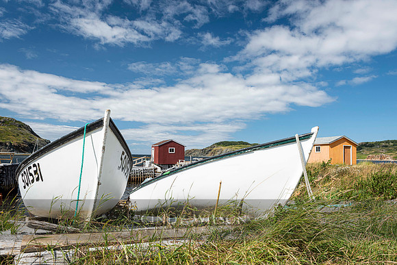 Twin Dories, Back Harbor, Twillingate