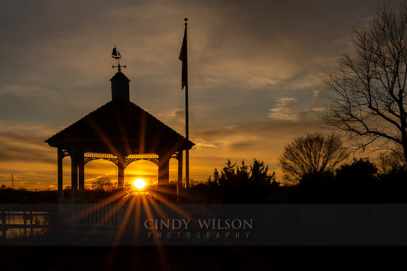 Gazebo Sunset