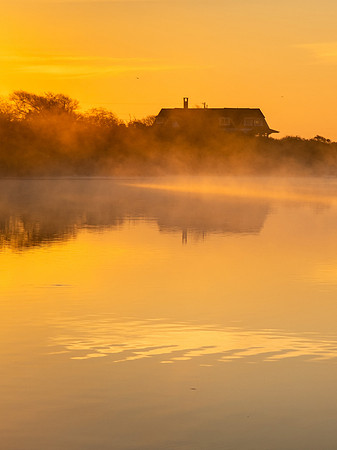 Misty Morning Narrow River