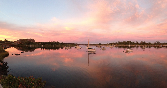 Sunset Reflections, Weekapaug Pond