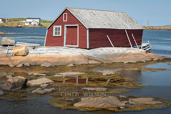 Fishing Stage on a Rock, Tilting