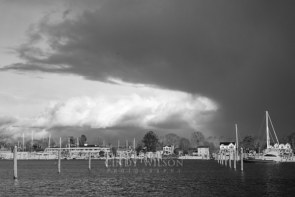 Swirling Clouds, Wickford Harbor